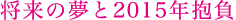 将来の夢と2015年抱負